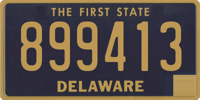 DE license plate 899413
