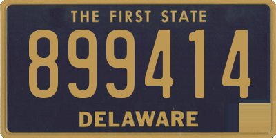 DE license plate 899414