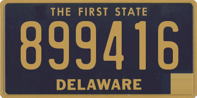 DE license plate 899416