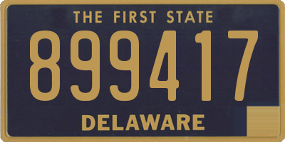 DE license plate 899417