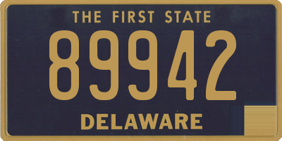 DE license plate 89942