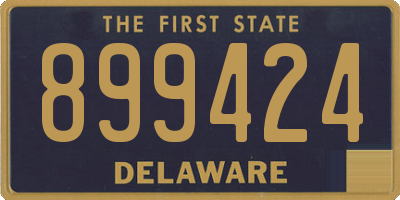 DE license plate 899424