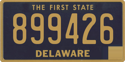 DE license plate 899426