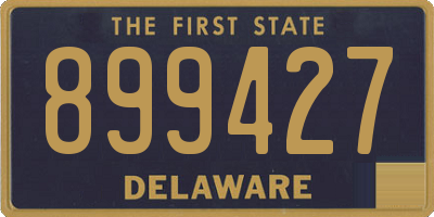 DE license plate 899427