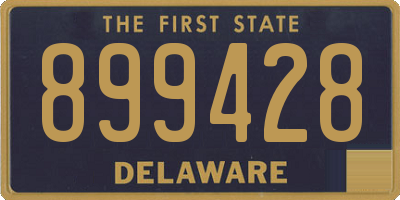 DE license plate 899428