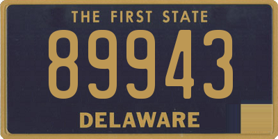 DE license plate 89943