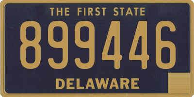 DE license plate 899446
