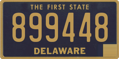 DE license plate 899448