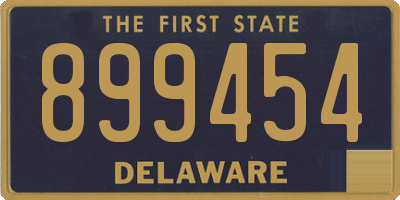 DE license plate 899454