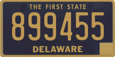 DE license plate 899455