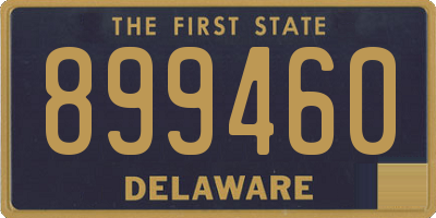 DE license plate 899460