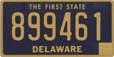 DE license plate 899461
