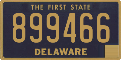 DE license plate 899466