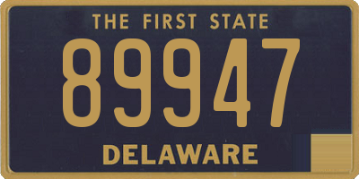 DE license plate 89947
