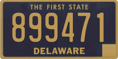 DE license plate 899471