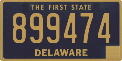 DE license plate 899474