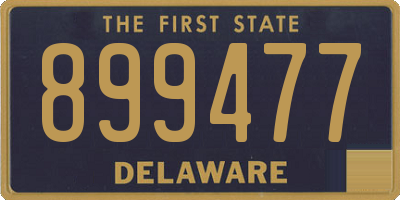DE license plate 899477