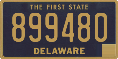 DE license plate 899480