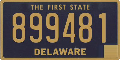 DE license plate 899481