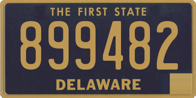 DE license plate 899482