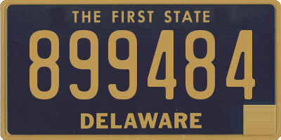 DE license plate 899484