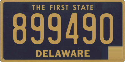 DE license plate 899490