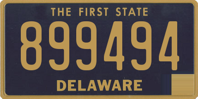 DE license plate 899494