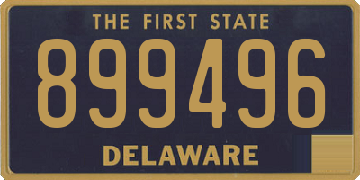 DE license plate 899496