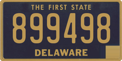 DE license plate 899498