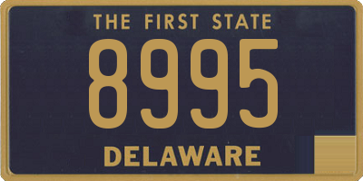 DE license plate 8995