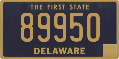 DE license plate 89950