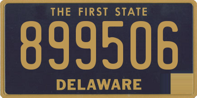 DE license plate 899506