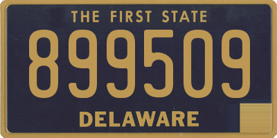 DE license plate 899509