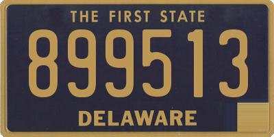 DE license plate 899513