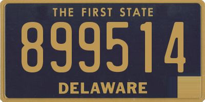DE license plate 899514