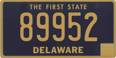 DE license plate 89952