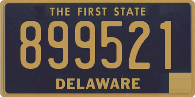 DE license plate 899521