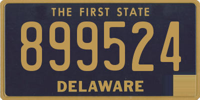 DE license plate 899524