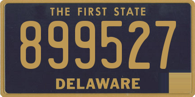 DE license plate 899527