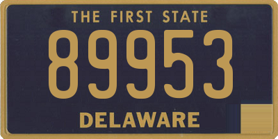 DE license plate 89953