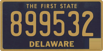 DE license plate 899532