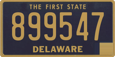 DE license plate 899547