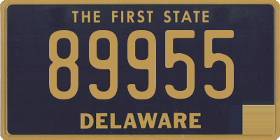 DE license plate 89955