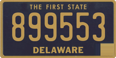DE license plate 899553