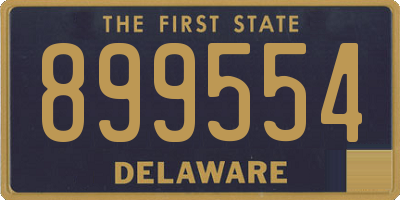 DE license plate 899554