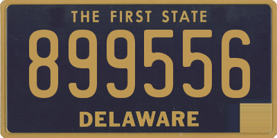 DE license plate 899556