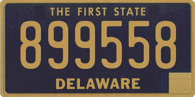 DE license plate 899558