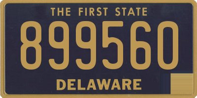 DE license plate 899560