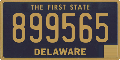 DE license plate 899565