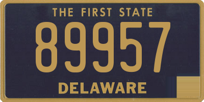 DE license plate 89957